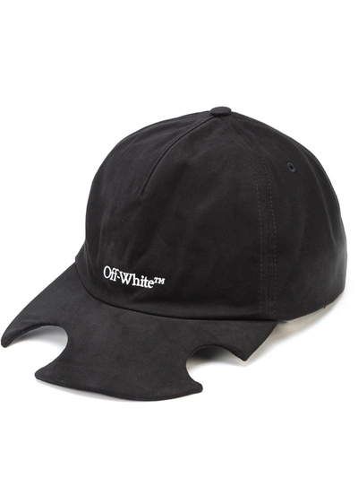 Off-white 镂空logo棒球帽 In 1001 Black White