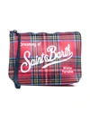 Mc2 Saint Barth Ali Checked Clutch Bag In Red