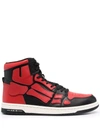 Amiri Skeleton Bone High-top Sneakers In Black