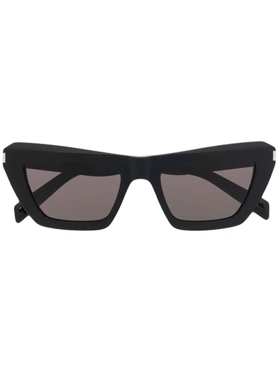 Saint Laurent Tinted-lenses Oversize-frame Sunglasses In Black