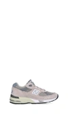 New Balance Miuk 991 Suede And Mesh Sneakers In Gray