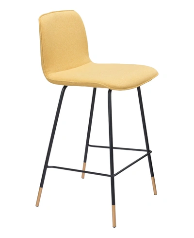 Zuo Modern Var Counter Chair In Yellow