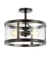 Jonathan Y Herndon 2-light Modern Led Flush Mount