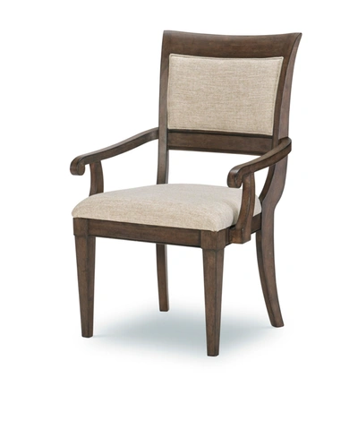 Furniture Stafford Arm Chair, Created For Macy's In Rustic Cherry