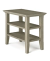 Simpli Home Acadian Solid Wood Narrow Side Table
