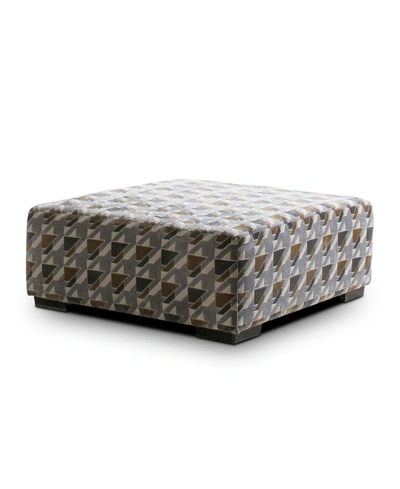 Furniture Of America Saddlebrook Upholstered Ottoman In Gray
