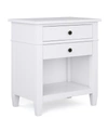 Simpli Home Carlton Solid Wood Bedside Table