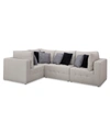 UNIVERSAL CLOSEOUT! MODERN 4-PC. FABRIC MODULAR SECTIONAL