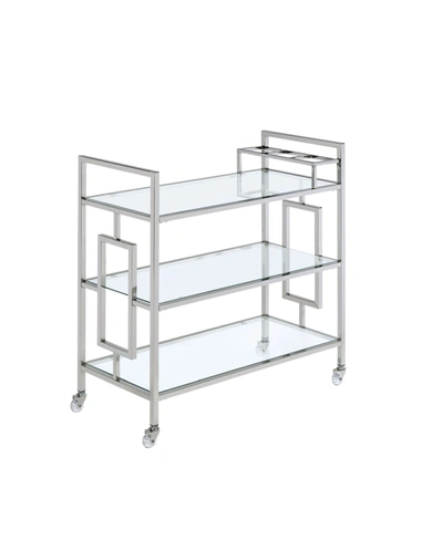 Picket House Furnishings Harper Serving Bar Cart In Open Gray