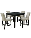 FURNITURE OF AMERICA FURNITURE OF AMERICA SEWANEE 5-PIECE COUNTER TABLE SET
