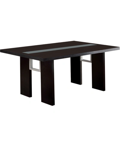 Furniture Of America Dextera Solid Wood Dining Table In Black