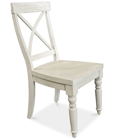 Furniture Aberdeen X-back Side Chair In Off White