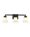 JONATHAN Y STAUNTON 3-LIGHT MODERN COTTAGE LED VANITY LIGHT