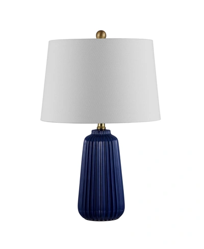 Safavieh Sawyer Table Lamp In Navy