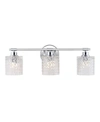 Shop Jonathan Y Spaulding Vintage-like 3-light Pattern Glass Farmhouse Cottage Led Vanity Light