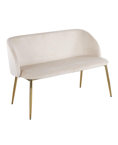 Lumisource Fran Glam Bench In Gold