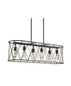 Jonathan Y Marion 6-light Adjustable Iron Farmhouse Rustic Led Dimmable Pendant