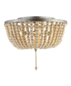 Jonathan Y Allison Wood Led Flush Mount