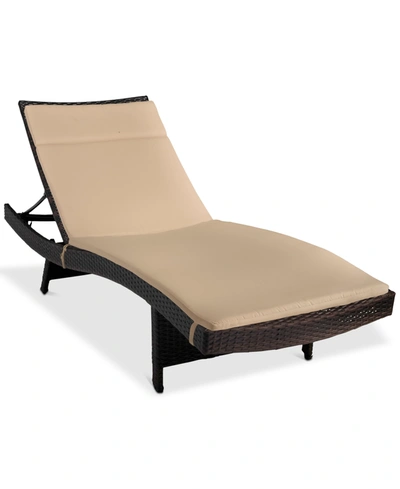 Noble House Justin Outdoor Chaise Lounge