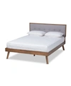 BAXTON STUDIO ALKE MID-CENTURY MODERN FULL SIZE PLATFORM BED