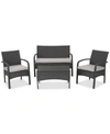 Noble House Benjamin 4-pc. Chat Set