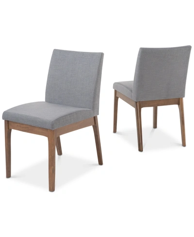 Noble House Oryn Dining Chair (set Of 2) In Grey