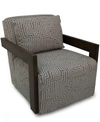 Furniture Closeout! Saulie 30" Fabric Swivel Chair, Created For Macy's