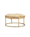 CRESTVIEW MELISSA ROUND PRINTED COFFEE TABLE