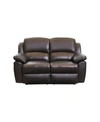 ABBYSON LIVING SIMONE LEATHER RECLINER LOVESEAT