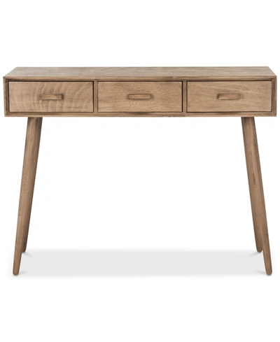 Furniture Albus 3-drawer Console Table In Desert Brown