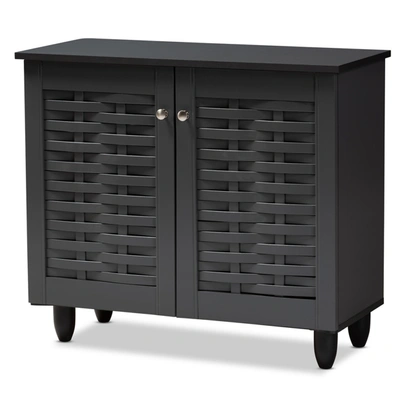 Furniture Winda 2-door Cabinet In Dark Grey