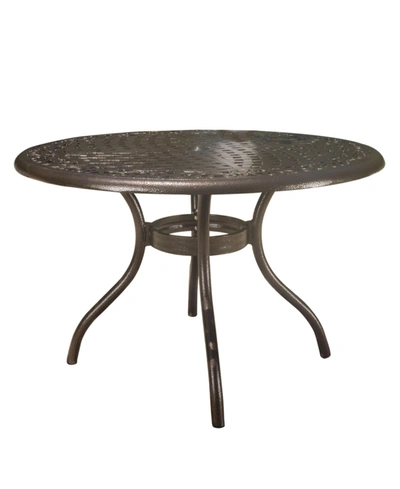 Noble House Kerine Round Table In Bronze