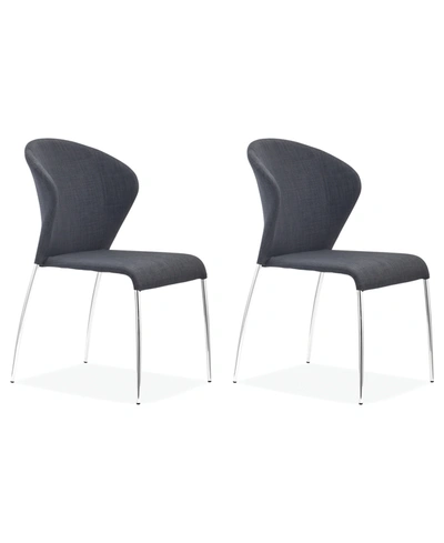 Zuo Oulu Dining Chair, Set Of 4 In Gray