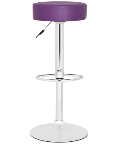 Safavieh Radium Adjustable Bar Stool In Purple