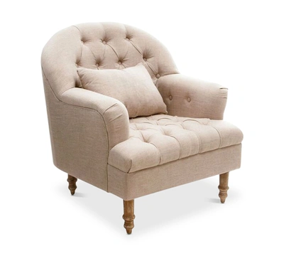 Noble House Gadsen Accent Chair In Beige