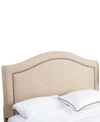 ABBYSON LIVING JOANA KING/CALIFORNIA KING NAILHEAD TRIM LINEN HEADBOARD