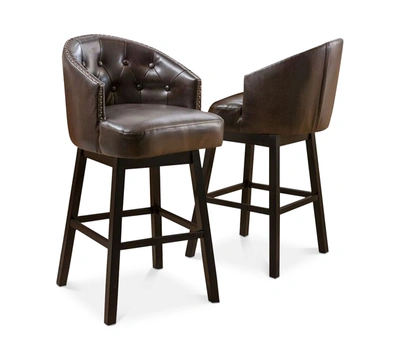 Noble House Pantan Bar Stools (set Of 2) In Brown
