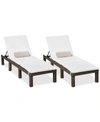 Noble House Wellington Outdoor Chaise Lounge (set Of 2)