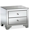 Furniture Farrah Mirrored Nightstand