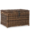 Furniture Jonathan Y Happimess Caden 30'' Wicker Storage Trunk