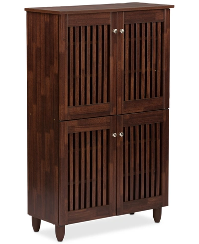 Furniture Pacari Tall Storage Cabinet In Brown
