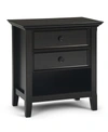 Simpli Home Amherst Bed Table
