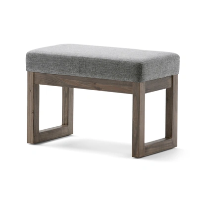 Simpli Home Rabton Small Ottoman In Grey