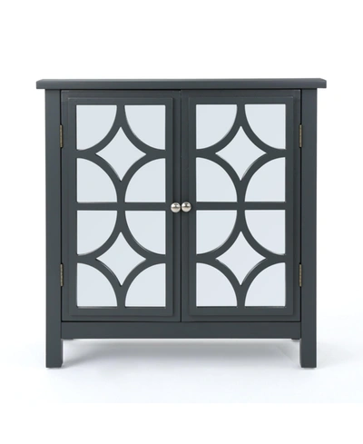 Noble House Melora Mirror Finished Double Door Cabinet