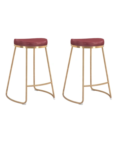 Zuo Set Of 2 Bree Barstools