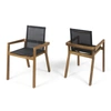 Noble House Belfast Outdoor Dining Chair, Set Of 2