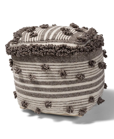 Furniture Eligah Pouf Ottoman In Ivory