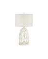 PACIFIC COAST LIGHTING WHITE ROPE CAGE TABLE LAMP