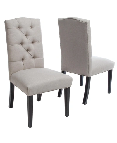 Noble House Berlin Dining Chair (set Of 2) In Ivory
