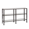 Southern Enterprises Metal/glass 3-tier Console Table